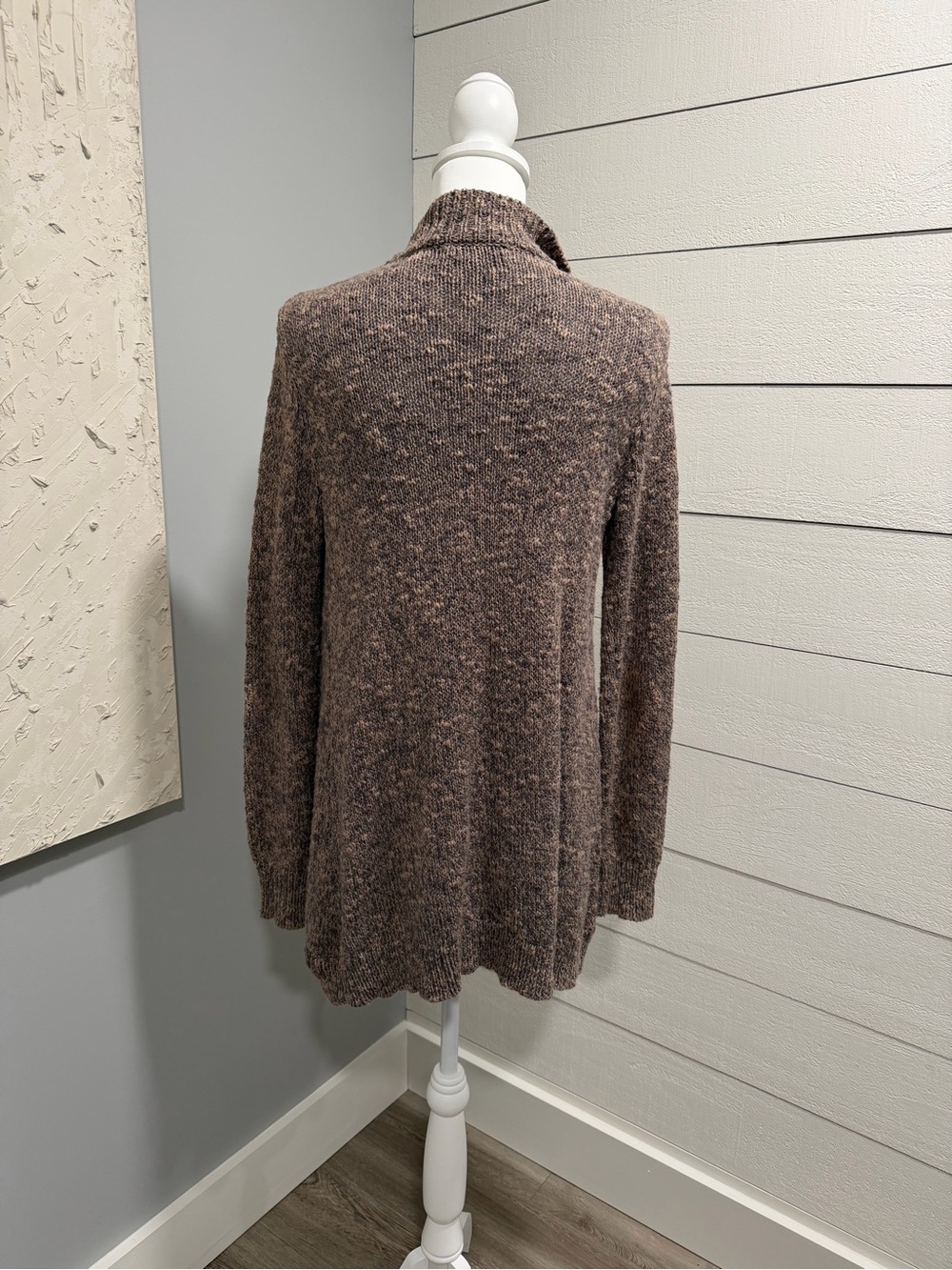 CAbi Brown Marled Open-Front Sweater Cardigan - Picture 7 of 7